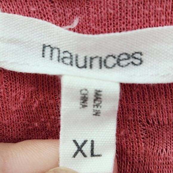 Maurices Pink Open Front Cardigan Womens Size Extra Large XL - Picture 3 of 4